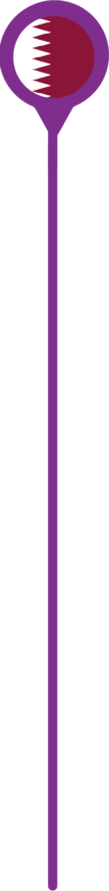 a purple line on a black background