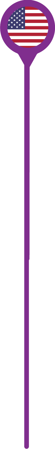 a purple line on a black background