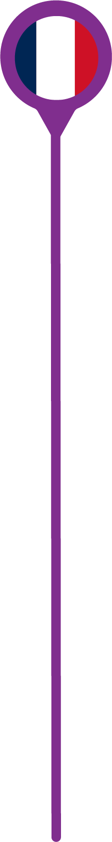 a purple line on a black background